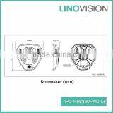 3 Megapixel IR Vandal-proof WDR 360 View Angle Built-in Micro Network Fisheye CCTV Camera thumbnail-2