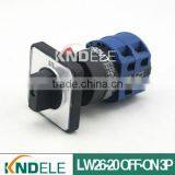 Black Rotary Handle Electrical Cam Operated Switch LW26-20 OFF-ON 3P