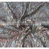 Antique Gold Fancy Pretty Glitter Sequins Embroidery Sequin Fabric for Dress thumbnail-5