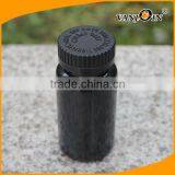 150cc Glossy Black Pill Bottles With Safty Caps thumbnail-2