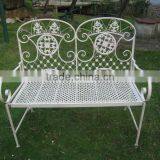 Folding Outdoor Bench Iron Craft Furniture thumbnail-1