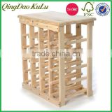 eco friendly premium wooden wine rack table for kitchen
