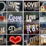 backdrops for wedding event,LED lighted letters for decoration