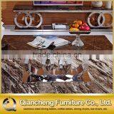 Marble Top Coffee Table With Metal Base for Banquet Hall thumbnail-6