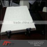 Custom Design White and Black Plastic Oblate Rectangle Suitcase thumbnail-2