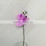 3 Flower Heads Orchid Flowers for Room Decor thumbnail-5