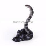 Antique Animal Craft King Cobra Snake Resin Statue thumbnail-3