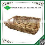 Wholesale Cheap Wicker Rectangular Woven Bread Basket for Sale thumbnail-3