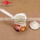 3PCS Stock Offer All Size Copper Enamel Turkish Coffee Pot With Lid thumbnail-5