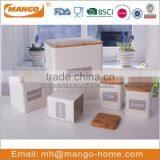 Unqiue Metal Bread Bin Biscuits Tea Coffee Sugar Canister Sets thumbnail-6