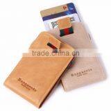 RFID Blocking Bifold Slim Wallet With Pull Tab Sleeves and Money Clip thumbnail-6