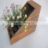Office Desk Organizer Stationery Set Wood Pen Container File Holder Box thumbnail-2