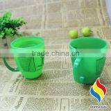 280ml plastic color changing plastic mugs with handles