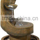 Modern Curved Cascading Zen Fountain With LED Light thumbnail-2