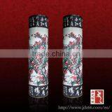 Pretty Plum Blossom Design Silver Floor Vases Decoration Vase thumbnail-1