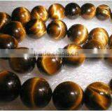 12mm Tiger Eye Stone Gem Necklace thumbnail-1
