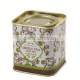 Small Square Loose Tea Tin Box thumbnail-5