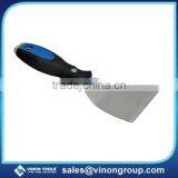 4" Deluxe Wall Scraper Stainless Steel Blade/Paint Scraper/Putty Knife With TPR Handle thumbnail-1
