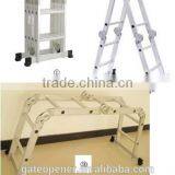 Finether 12.1 FT Heavy Duty Aluminum Multi Purpose Folding Extension Ladder With 2 Panels 330lb Capacity thumbnail-4