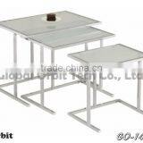 Durable Round Glass Coffee Table, Office Tempered Glass Convenient Table thumbnail-5