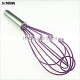 13044 Whisk Silicone Milk and Egg Whisk Heat Resistant Non-Stick With Stainless Steel Handle thumbnail-2