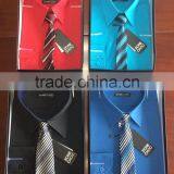 2016 NEW Boxed Boy's Dress Shirt & Tie Set,Gift Box.Solid Color thumbnail-2