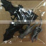 Realistic Design Halloween Insect Toy Black Plastic Bat thumbnail-2