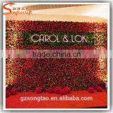 2017 Fake Flower Cheap Price Artificial Flower Wall for Wedding Decoration thumbnail-4