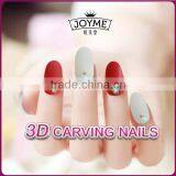 Beauty Nail Supplies Press on Nails Two Color Metal Decoration Artificial Nail Tips Natural thumbnail-2