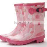 Best Sell Pink Rubber Rain Boots thumbnail-1