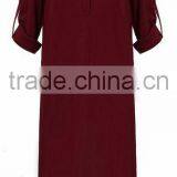 2016 Fashion Spring Autumn Muslim Long Sleeve Maxi Dress thumbnail-1