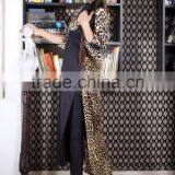 Printed & Plain Leopard Kurti Designs For Stitching Net Kurti With Embroidery Designs HSd7208 thumbnail-3