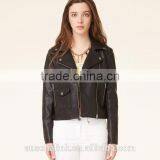 New Arrival Pakistan Style Girls Short Leather Jacket Made in China 2016 thumbnail-1