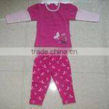 HIGH QUALITY BABY GIRLS PAJAMA SET. COTTON FASHIONABLE PAJAMA SET thumbnail-1
