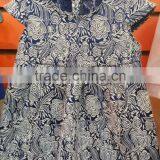 2017 Nice Elegant Blue Floral Girl Baby Jacquard Dress thumbnail-3