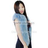 CX-S-31 Genuine Rainbow Tibetan Sheep Fur Scarf- Plus Size thumbnail-3