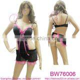 Guangzhou Bestway Manufatures Women Sex Black & Pink Lingerie Corsets thumbnail-1