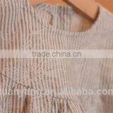 2017 Latest Western Style Kids Stripe Clothing Wholesale Cotton Frock Design Baby Linen Dress thumbnail-4