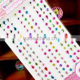 Custom Multi Mix Color Five Star Shape Self Adhesive Diy Gem Rhinestone Acrylic Sticker thumbnail-3