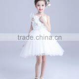 2017 White Rose Tulle Dress Women Kids Sequin Two Spaghetti Strap Dresses thumbnail-5
