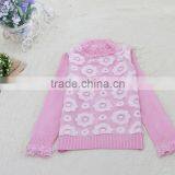 Pink Latest Design High Neck Youth Knitting Children Clothes 2016 thumbnail-6