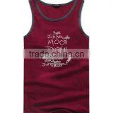 2017 New Fashion Design OEM Customized 3D Print Your Own Brand LogoSportswear 95%Cotton 5%Spandex Plain Gym Stringer Men Singlet thumbnail-1