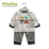 2017 New Design Baby Clothes Wholesale Baby Boys Sleep Set 2 Pieces Baby Boy Pajamas thumbnail-4
