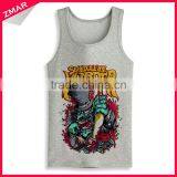 OEM ODM Fancy Design Bodybuilding Slim Fit Cotton Wholesale Gym Tank Top Men thumbnail-1