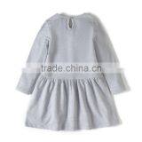 S33557W 2017 Fashion Long Sleeve Cotton Girls Casual Children Dresses thumbnail-5