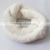 Myfur Customize Wholesale Fashion Design Trendy Circular Fake Fur Soild Color Neck Scarf thumbnail-4