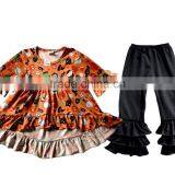 Baby Fall Ruffle Clothes for Halloween Pumpkin Lovely Style Clothing thumbnail-4