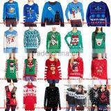 Custom Winter Casual Ladies Merry Jacquard Knitted Pattern Sweater for Christmas thumbnail-6