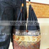 New Thai Silk Embroidered Handbag Tote Bag