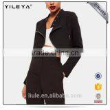 New Fashion Woman Blazer Coat Casual Jackets Long Sleeve Black White Jacket Women thumbnail-1